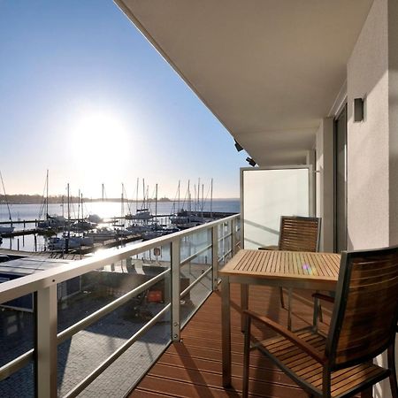 Apartment 12 - "Silbermoewe I" - Blickrichtung Yacht- Und Binnenhafenoffenes Meer Eckernförde Eksteriør bilde