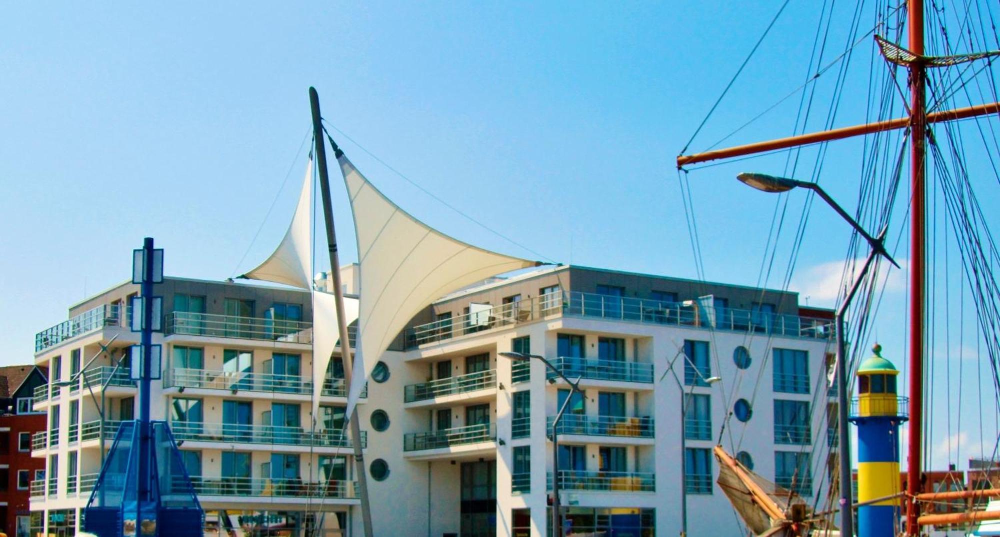 Apartment 12 - "Silbermoewe I" - Blickrichtung Yacht- Und Binnenhafenoffenes Meer Eckernförde Eksteriør bilde